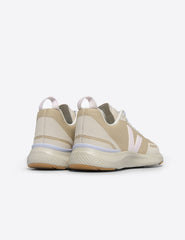 brown and white veja sneaker