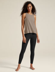 brown tank top