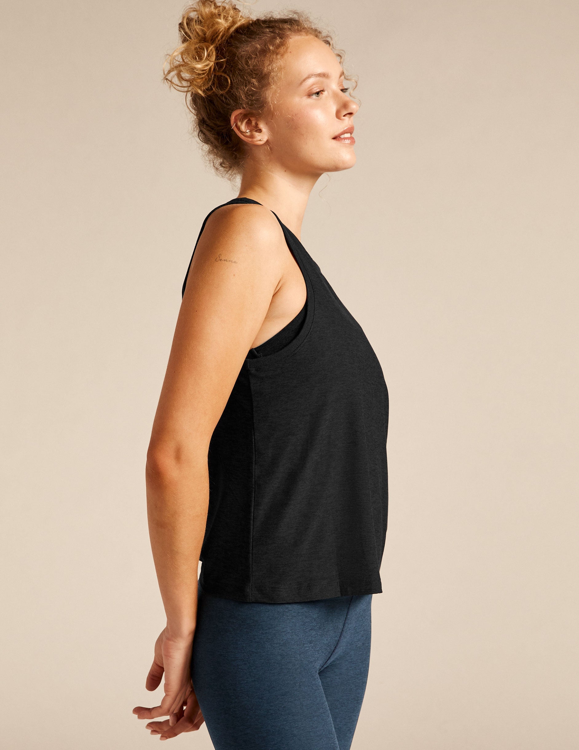 black tank top