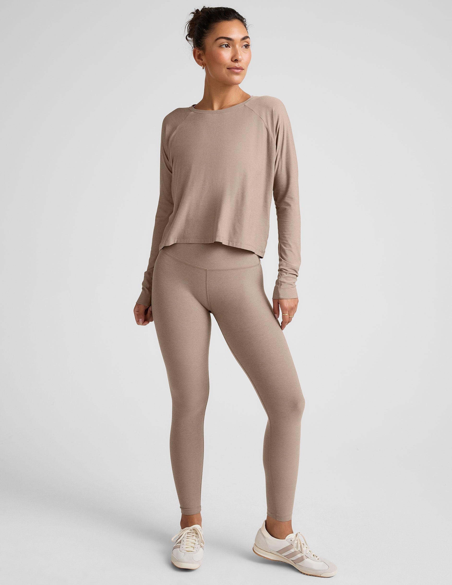 brown long sleeve pullover
