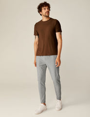 mens brown short sleeve top