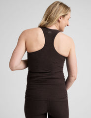 brown racerback maternity tank top.