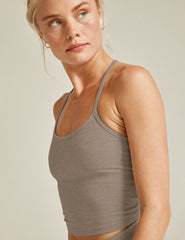 brown crop top