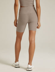 brown biker shorts