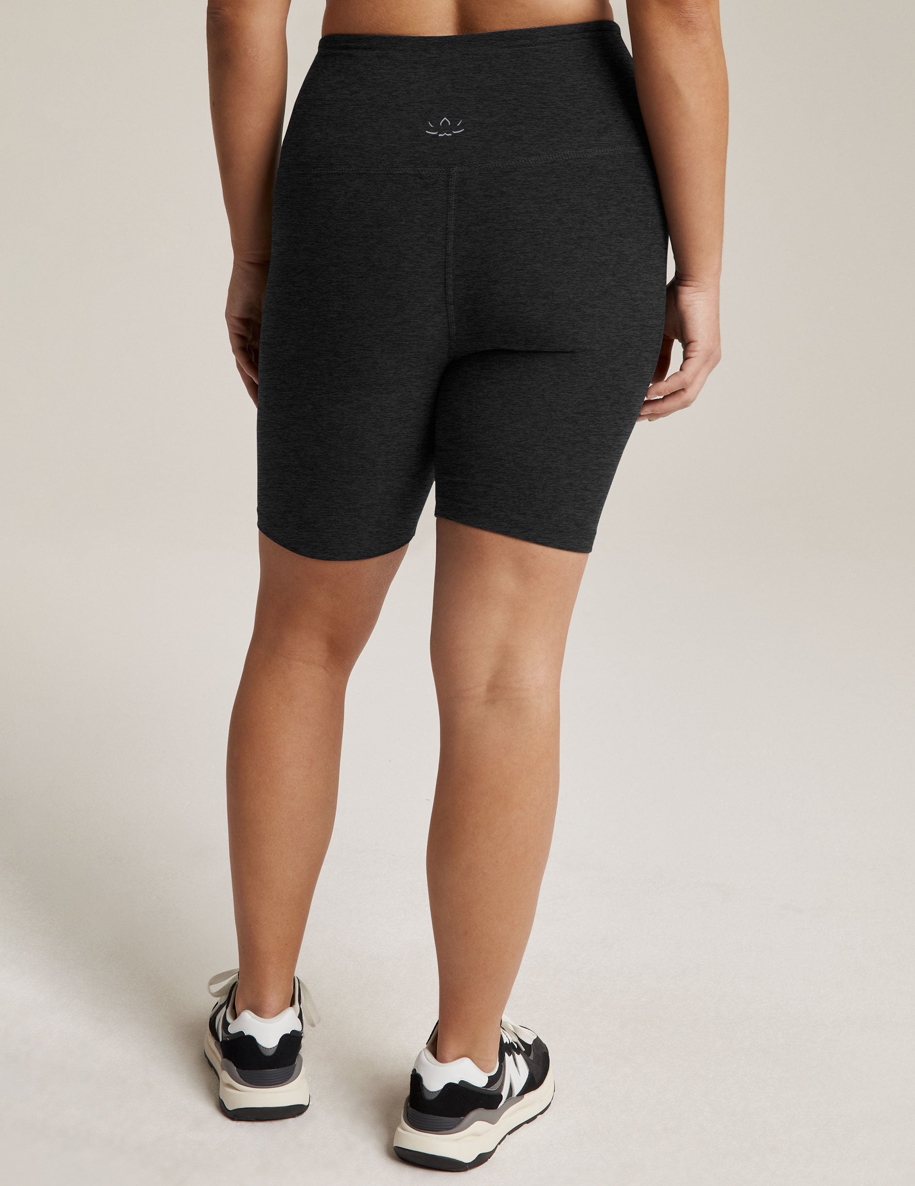 black midi shorts