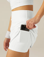 white skort
