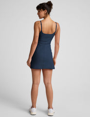blue mini dress