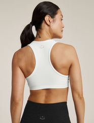 white sports bra