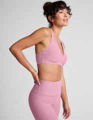 pink sports bra