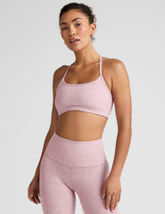 pink slim strapped racerback bra.