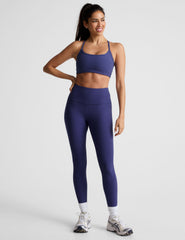 blue slim strapped racerback bra top.