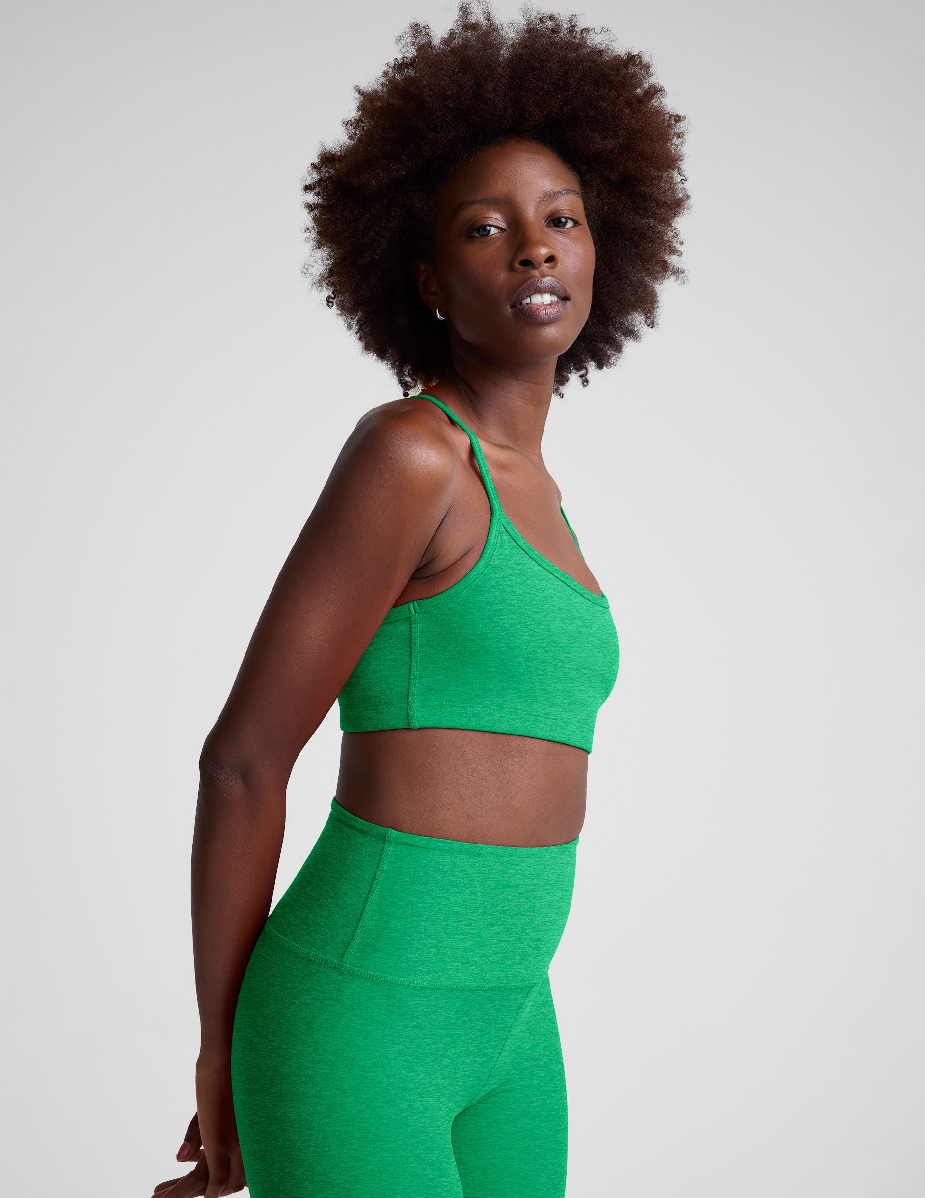 green sports bra