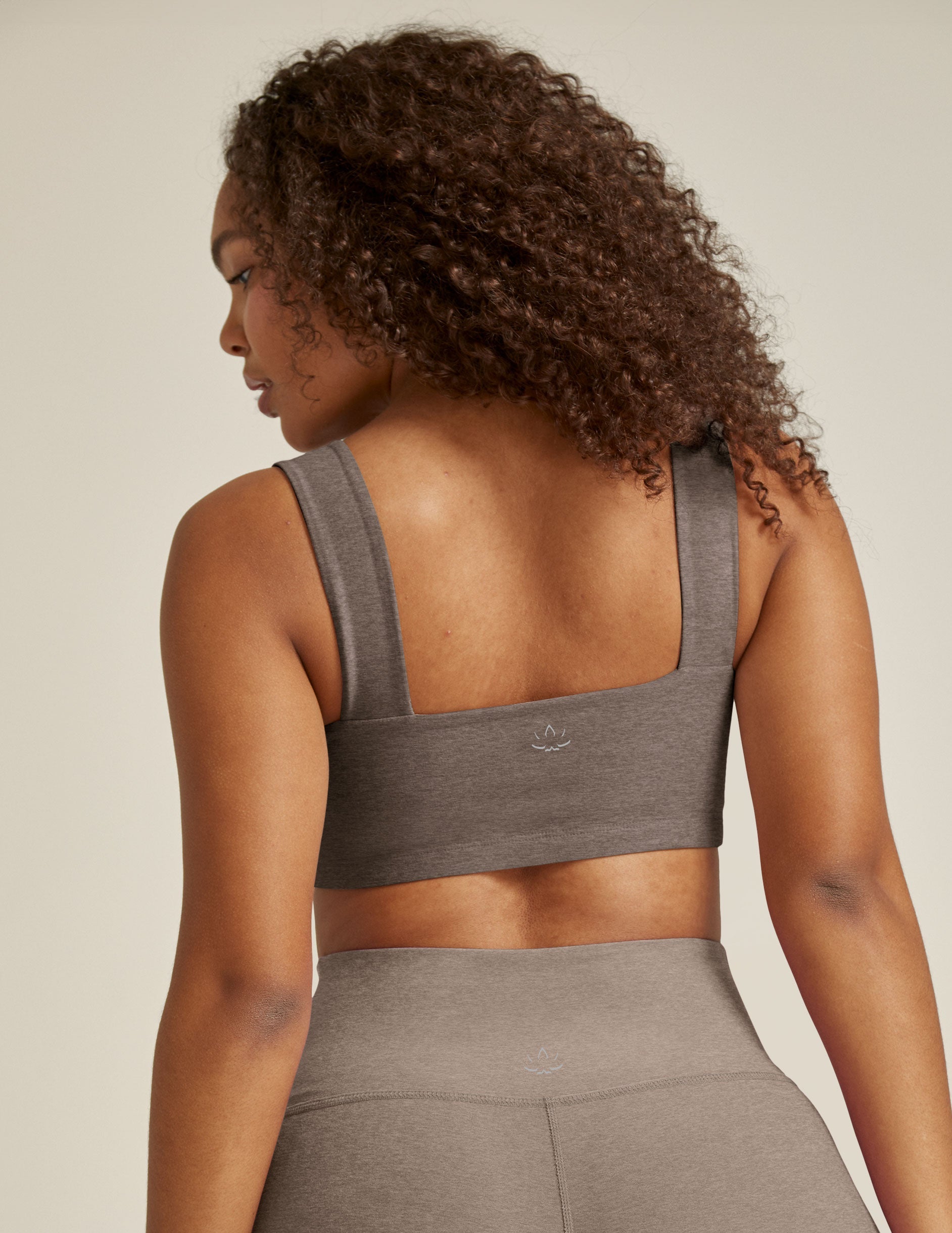 brown square neck bra top.