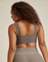 brown square neck bra top.