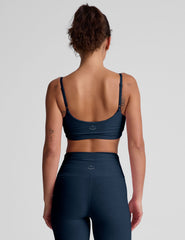blue sports bra
